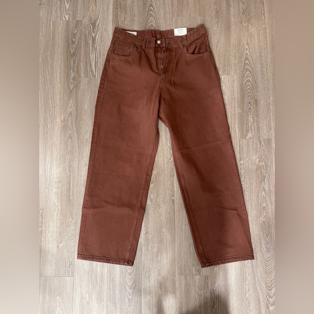 Zara Baggy Fit Chocolate Pants